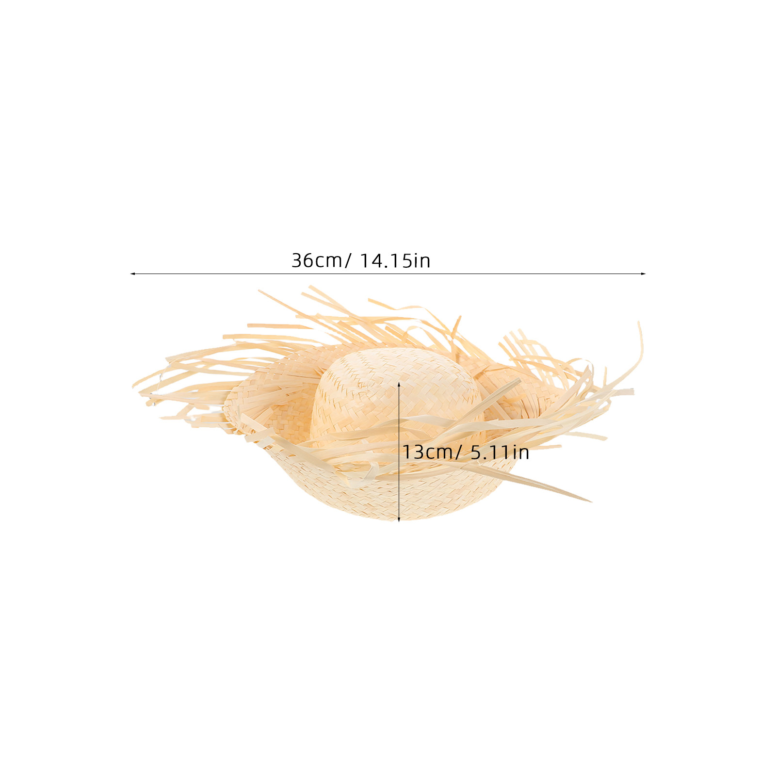2Pcs Hawaiian Straw Hat Chicke - Hat Floppy Wide ulasan dan harga