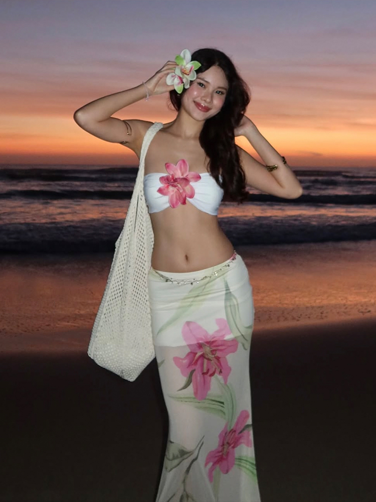 Nibber Pretty Women Two-Piece  - Romper Floral Print ulasan dan harga