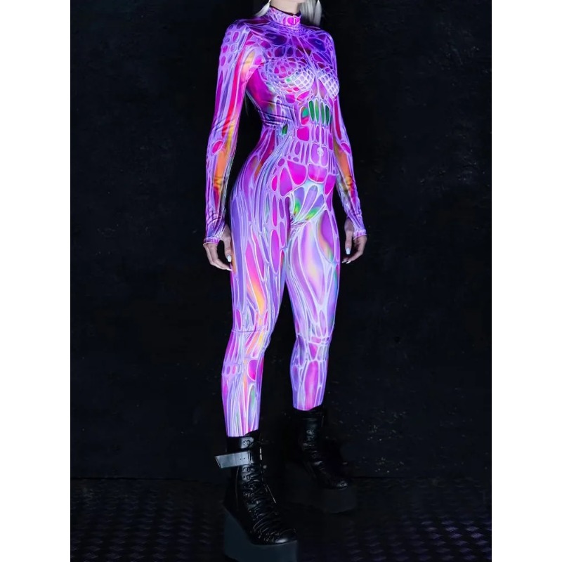 2026 Women Cosplay Fashion Lon - Romper Floral Print ulasan dan harga