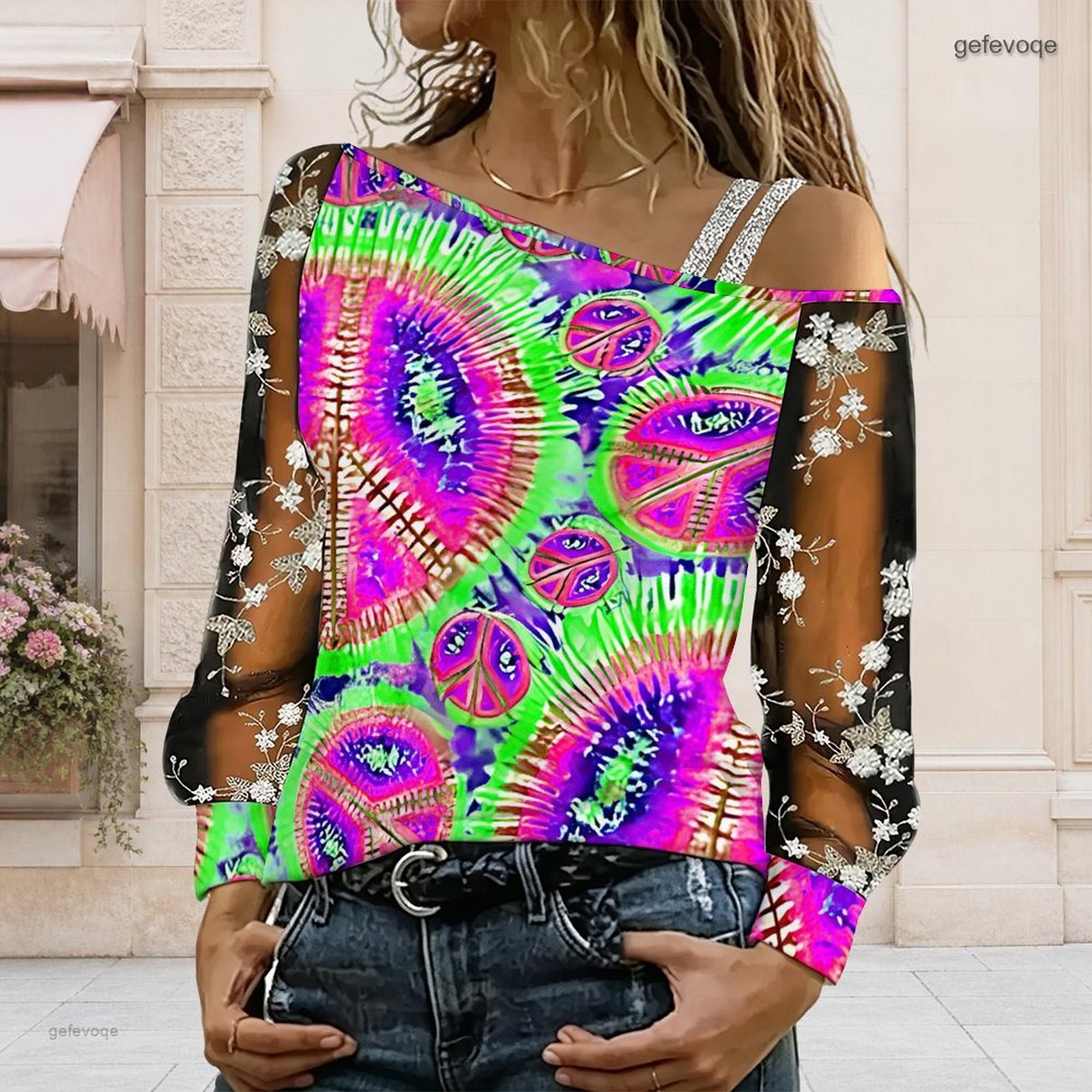 Women Off Shoulder Blouse Asym - Blouse Off Shoulder ulasan dan harga