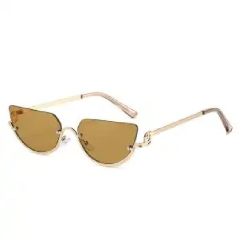 Fashionable Metal Half Frame C - Sunglasses Cat Eye ulasan dan harga