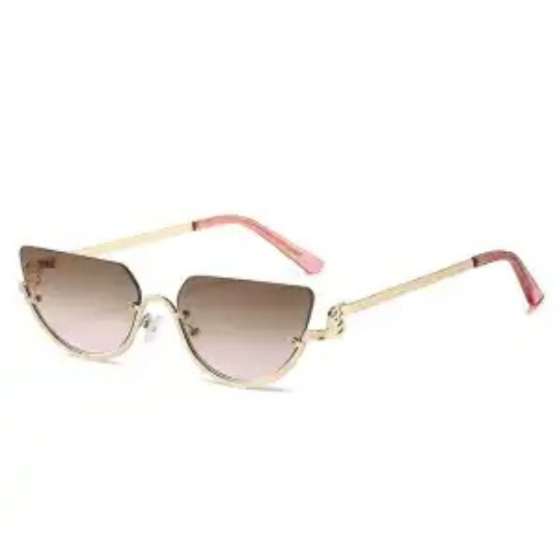 Fashionable Metal Half Frame C - Sunglasses Cat Eye ulasan dan harga