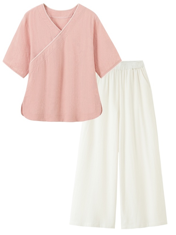 New Chinese Style Artistic Ret - Linen Pant Wide ulasan dan harga